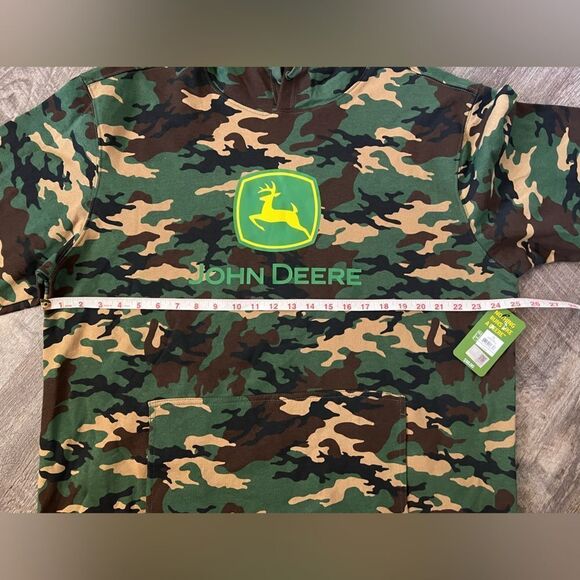 John Deere  Core Graphic Logo Hoodie Camo- Size XL - Picture 7 of 10